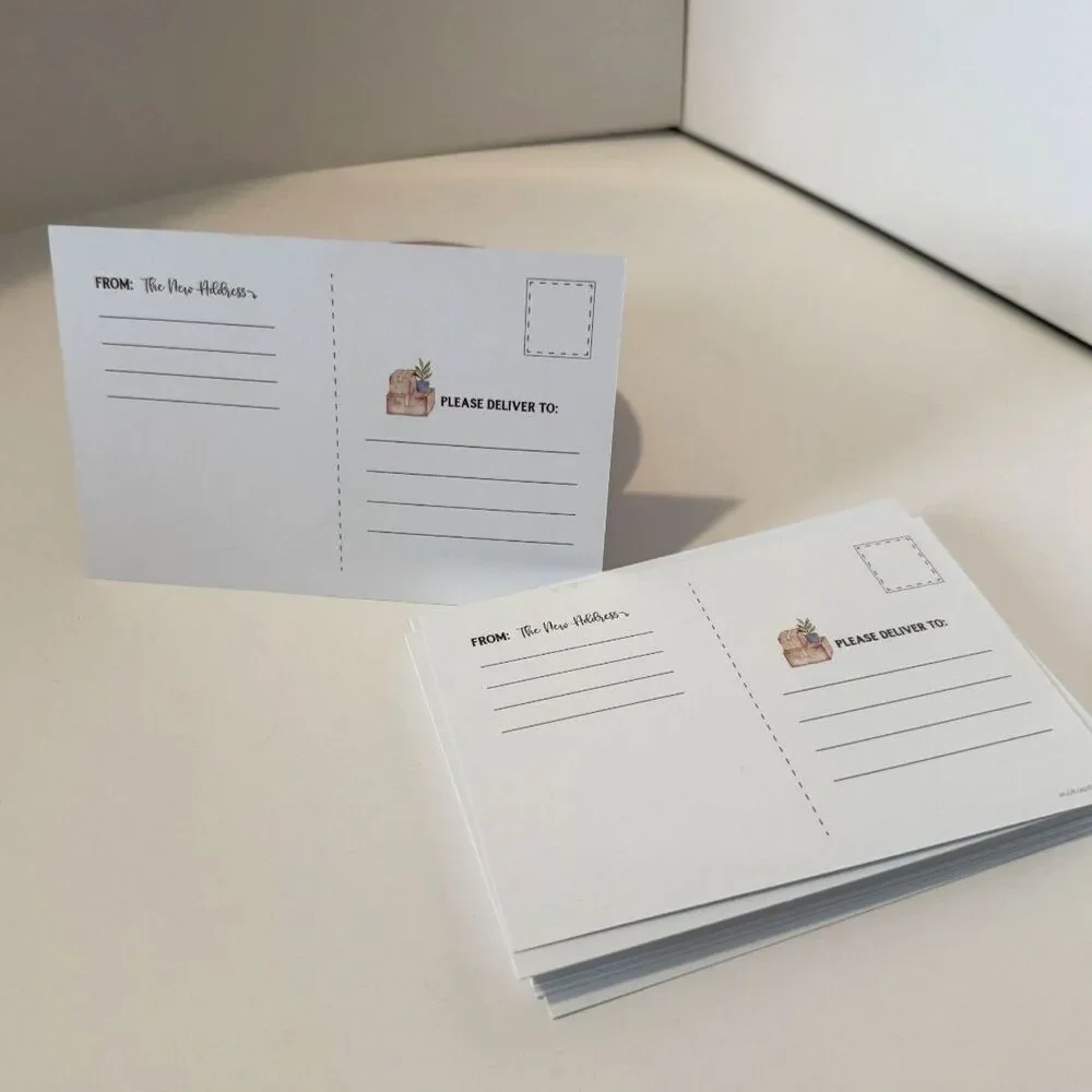 40 New Address Announcement Post Cards